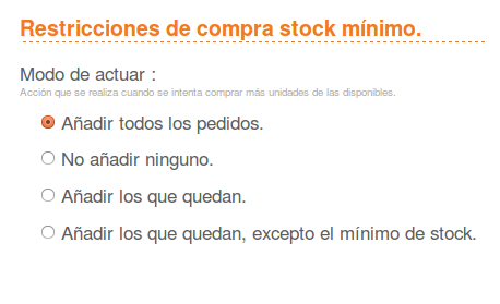 control de stock